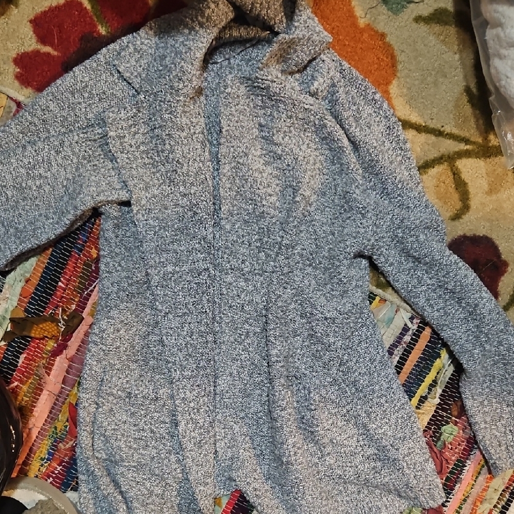 Cozy Gray Knit Cardigan